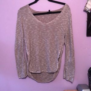 Taupe long sleeve shirt from Express SIZE MEDIUM